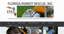 Desktop Screenshot of floridaparrotrescue.com